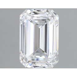 Diament laboratoryjny bezbarwny szlif szmaragdowy, 1.72ct, VVS2, D, IGI LG625447045