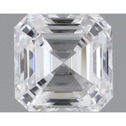 Diament laboratoryjny bezbarwny szlif szmaragdowy kwadratowy, 0.9ct, VVS2, D, IGI LG601324082