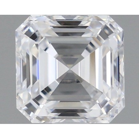 Diament laboratoryjny bezbarwny szlif szmaragdowy kwadratowy, 0.9ct, VVS2, D, IGI LG601324082