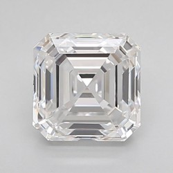 Diament laboratoryjny bezbarwny szlif szmaragdowy kwadratowy, 2.01ct, VVS2, D, IGI LG637472859