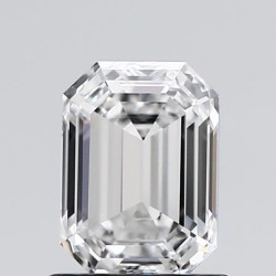 Diament laboratoryjny bezbarwny szlif szmaragdowy, 1.03ct, IF, E, IGI LG506178217