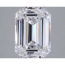Diament laboratoryjny bezbarwny szlif szmaragdowy, 2.5ct, VVS2, D, GIA 5536306225