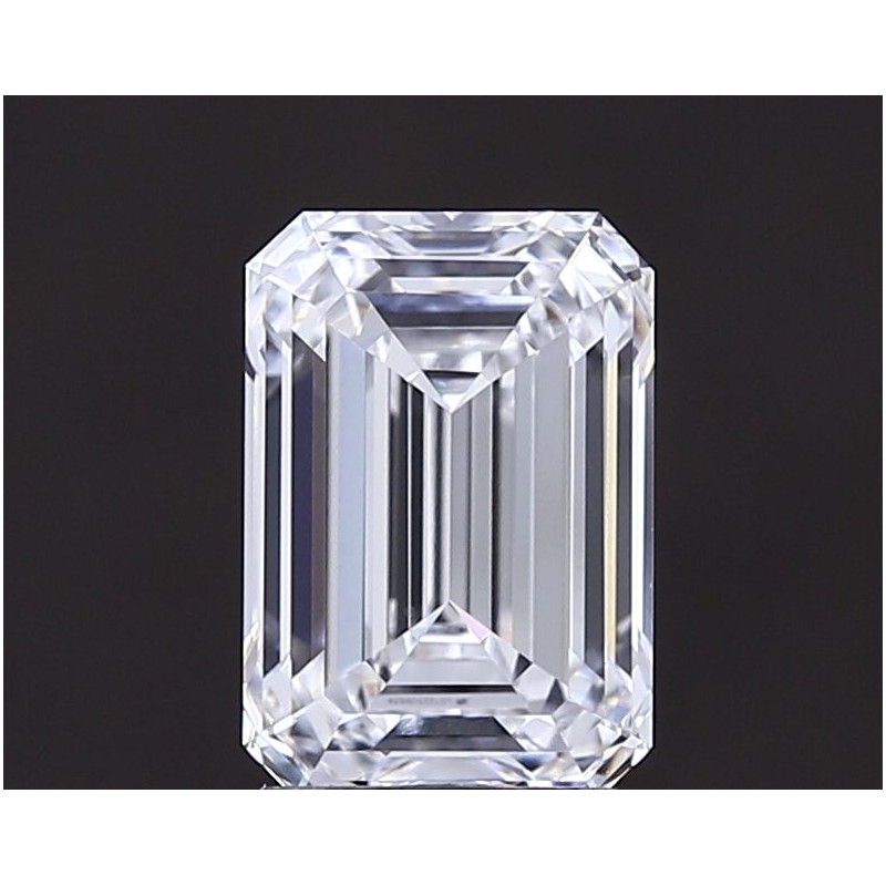 Diament laboratoryjny bezbarwny szlif szmaragdowy, 1.84ct, VVS1, D, IGI LG713537337