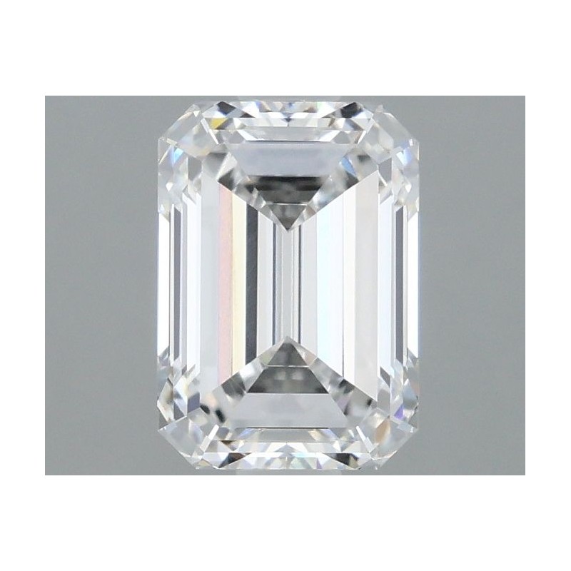 Diament laboratoryjny bezbarwny szlif szmaragdowy, 1.48ct, VVS2, E, IGI LG648432708