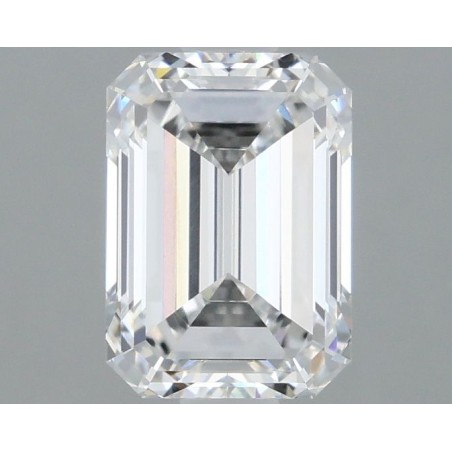 Diament laboratoryjny bezbarwny szlif szmaragdowy, 1.48ct, VVS2, E, IGI LG648432708