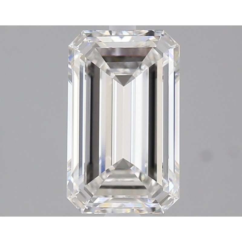 Diament laboratoryjny bezbarwny szlif szmaragdowy, 2ct, VVS2, E, IGI LG742527010