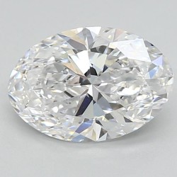 Diament laboratoryjny bezbarwny szlif owalny, 1.59ct, VVS2, D, IGI LG724583353