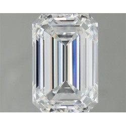 Diament laboratoryjny bezbarwny szlif szmaragdowy, 2.04ct, VVS2, D, IGI LG707523507