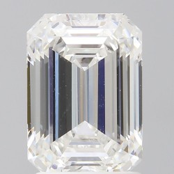 Diament laboratoryjny bezbarwny szlif szmaragdowy, 2.09ct, VVS2, E, IGI LG741531178