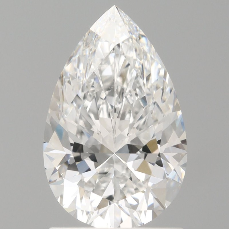Diament laboratoryjny bezbarwny szlif gruszkowy, 1.51ct, VVS2, D, IGI LG741531185