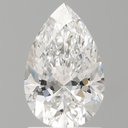 Diament laboratoryjny bezbarwny szlif gruszkowy, 1.51ct, VVS2, D, IGI LG741531185