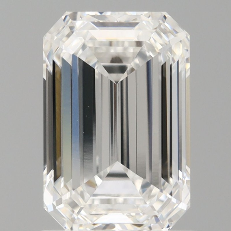 Diament laboratoryjny bezbarwny szlif szmaragdowy, 1.5ct, VVS2, D, IGI LG741531187