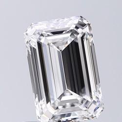 Diament laboratoryjny bezbarwny szlif szmaragdowy, 2.9ct, VVS2, D, GIA 2486530121