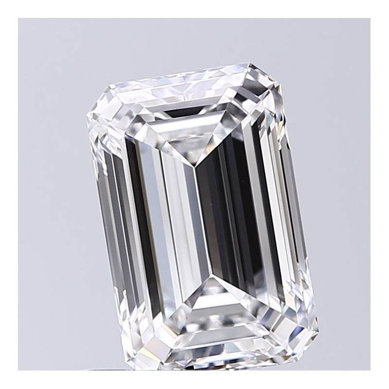 Diament laboratoryjny bezbarwny szlif szmaragdowy, 2.9ct, VVS2, D, GIA 2486530121