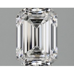 Diament laboratoryjny bezbarwny szlif szmaragdowy, 2.09ct, VVS2, D, IGI LG735593286