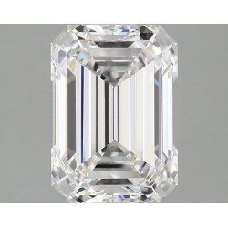 Diament laboratoryjny bezbarwny szlif szmaragdowy, 2.09ct, VVS2, D, IGI LG735596239