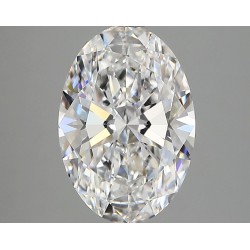 Diament laboratoryjny bezbarwny szlif owalny, 2.72ct, VVS2, D, IGI LG729554562