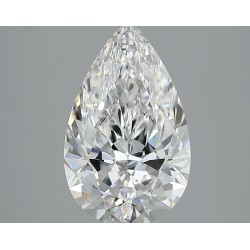 Diament laboratoryjny bezbarwny szlif gruszkowy, 2.51ct, VVS2, D, IGI LG745526464