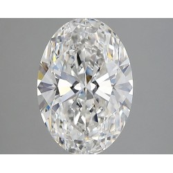 Diament laboratoryjny bezbarwny szlif owalny, 2.42ct, VVS2, D, IGI LG746526794