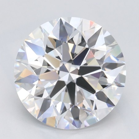 Diament laboratoryjny bezbarwny szlif okrągły, 2.52ct, IF, D, IGI LG713523003