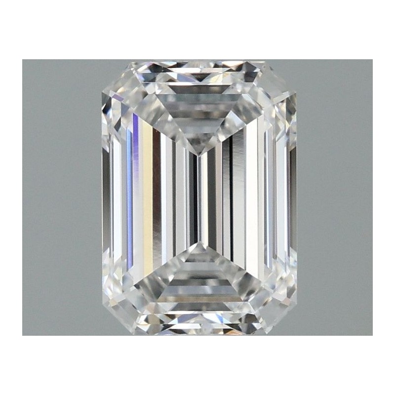 Diament laboratoryjny bezbarwny szlif szmaragdowy, 0.97ct, VVS2, E, IGI LG654483552