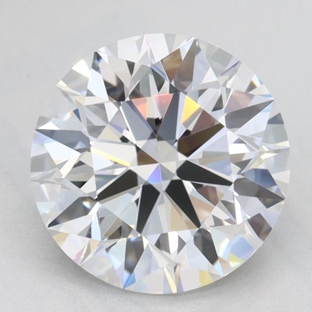 Diament laboratoryjny bezbarwny szlif okrągły, 2.4ct, IF, D, GIA 7513105966