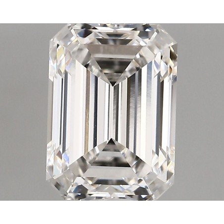 Diament laboratoryjny bezbarwny szlif szmaragdowy, 1.89ct, VVS1, F, IGI LG738526862