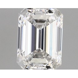 Diament laboratoryjny bezbarwny szlif szmaragdowy, 1.89ct, VVS2, D, IGI LG738526861