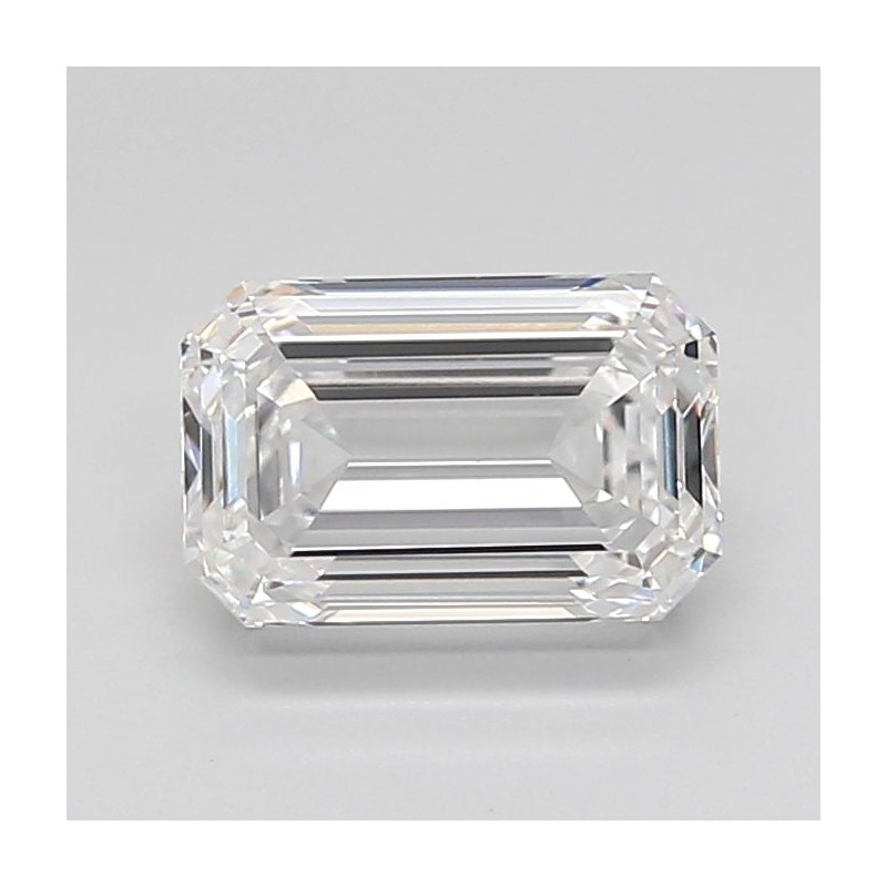 Diament laboratoryjny bezbarwny szlif szmaragdowy, 2.65ct, VVS1, D, IGI LG724561891