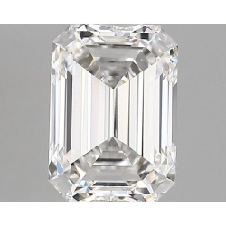 Diament laboratoryjny bezbarwny szlif szmaragdowy, 2ct, VVS2, E, IGI LG746509165