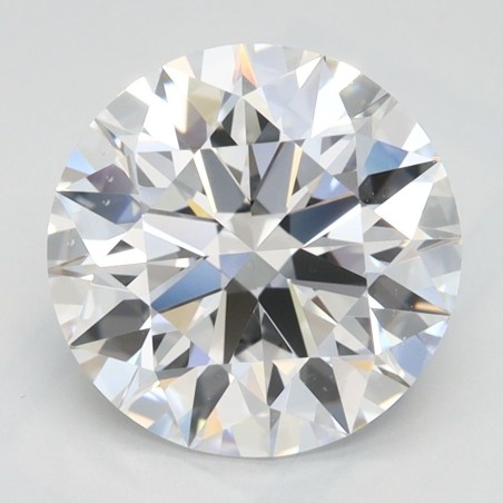 Diament laboratoryjny bezbarwny szlif okrągły, 2.5ct, IF, D, IGI LG722509611