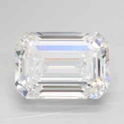 Diament laboratoryjny bezbarwny szlif szmaragdowy, 2.01ct, IF, D, IGI LG741542780