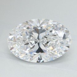 Diament laboratoryjny bezbarwny szlif owalny, 2ct, IF, D, IGI LG745507038