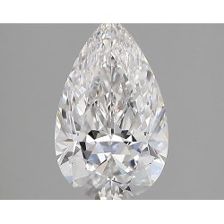 Diament laboratoryjny bezbarwny szlif gruszkowy, 1.86ct, VVS2, D, IGI LG735552217