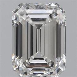 Diament laboratoryjny bezbarwny szlif szmaragdowy, 2.59ct, VVS2, F, IGI LG632471173