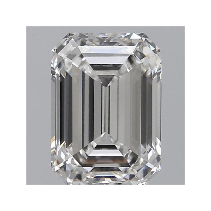 Diament laboratoryjny bezbarwny szlif szmaragdowy, 2.59ct, VVS2, F, IGI LG632471173