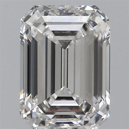 Diament laboratoryjny bezbarwny szlif szmaragdowy, 2.59ct, VVS2, F, IGI LG632471173