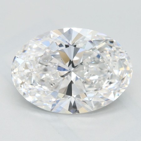 Diament laboratoryjny bezbarwny szlif owalny, 2.18ct, IF, D, IGI LG728518455