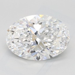 Diament laboratoryjny bezbarwny szlif owalny, 2.15ct, IF, D, IGI LG731569190