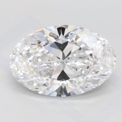 Diament laboratoryjny bezbarwny szlif owalny, 2.33ct, IF, D, IGI LG732520696