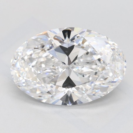 Diament laboratoryjny bezbarwny szlif owalny, 2.33ct, IF, D, IGI LG732520696