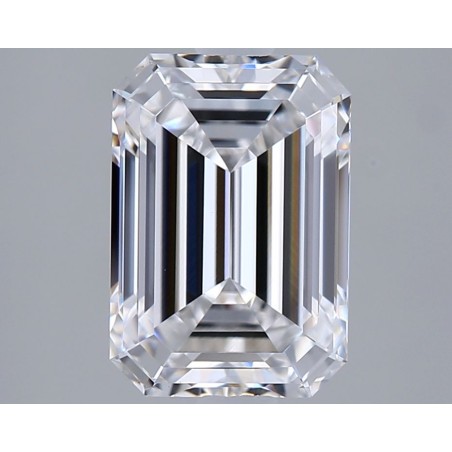 Diament laboratoryjny bezbarwny szlif szmaragdowy, 2.04ct, VVS2, D, GIA 6532044813