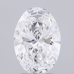 Diament laboratoryjny bezbarwny szlif owalny, 2.71ct, VVS2, D, IGI LG738502956