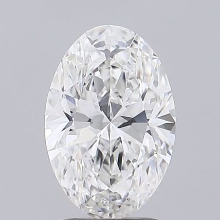 Diament laboratoryjny bezbarwny szlif owalny, 2.07ct, VVS2, F, IGI LG737578450
