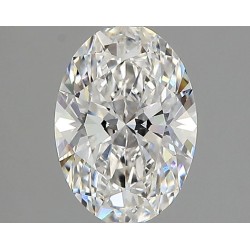 Diament laboratoryjny bezbarwny szlif owalny, 1.38ct, VVS2, F, IGI LG746511654
