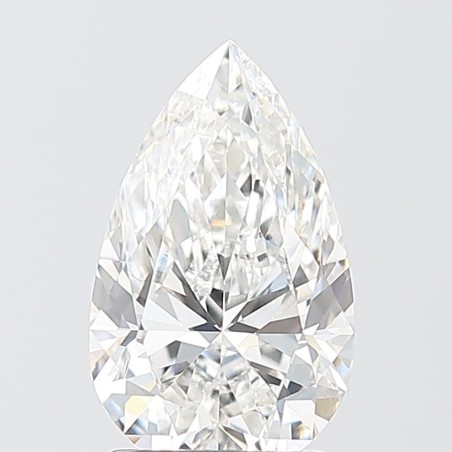 Diament laboratoryjny bezbarwny szlif gruszkowy, 2.03ct, VVS2, E, IGI LG737586209
