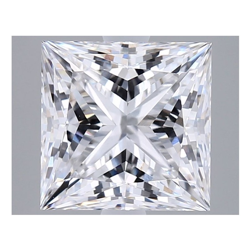 Diament laboratoryjny bezbarwny szlif princess, 2.54ct, VVS2, E, GIA 7531297796