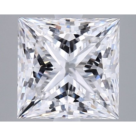 Diament laboratoryjny bezbarwny szlif princess, 2.54ct, VVS2, E, GIA 7531297796