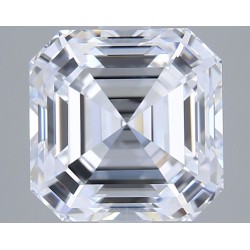 Diament laboratoryjny bezbarwny asscher, 2.85ct, VVS2, D, GIA 5536315695