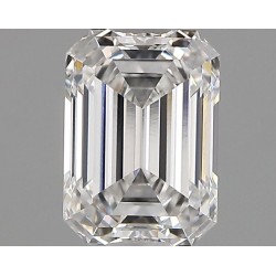 Diament laboratoryjny bezbarwny szlif szmaragdowy, 1.4ct, VVS2, E, IGI LG745526516